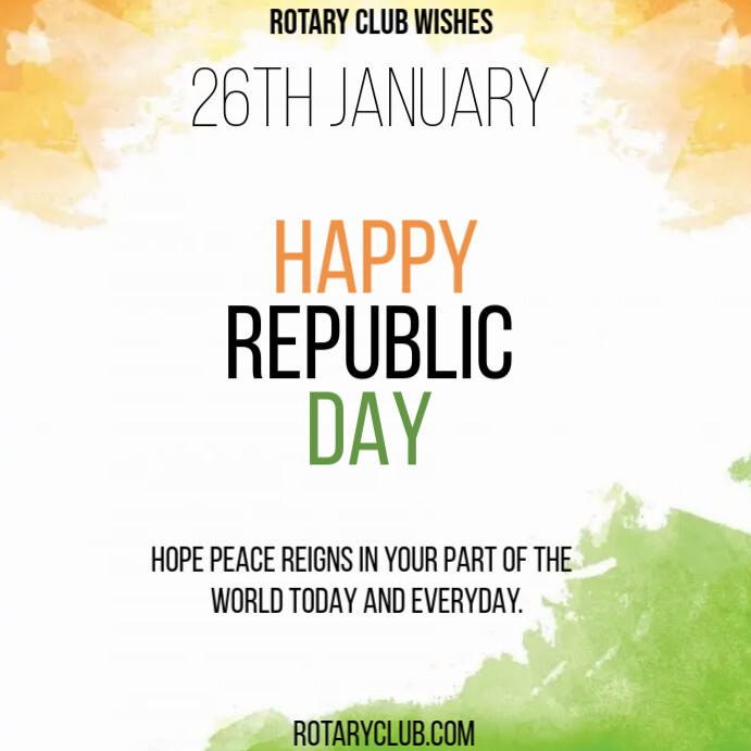 REPUBLIC DAY WISH Quadrado (1:1) template