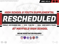 Rescheduled Tryouts Presentation template