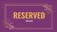 Reserved Presentation (16:9) template