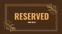 Reserved Presentation (16:9) template