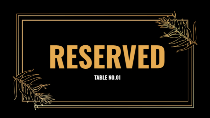 Reserved Presentation (16:9) template