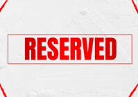 Reserved door sign great design poster A1 template