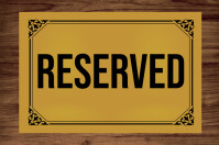 Temporary Reserved. Sign Reserved door sign great design poster Template | PosterMyWall