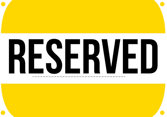 Reserved door sign great design poster Template | PosterMyWall