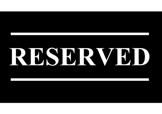 Reserved door sign great design poster Template | PosterMyWall