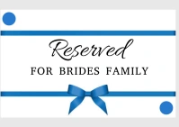 Reserved for family postcard template