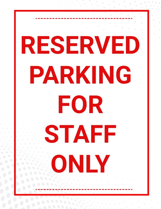 Reserved parking Template PosterMyWall Reserved parking Template PosterMyWall