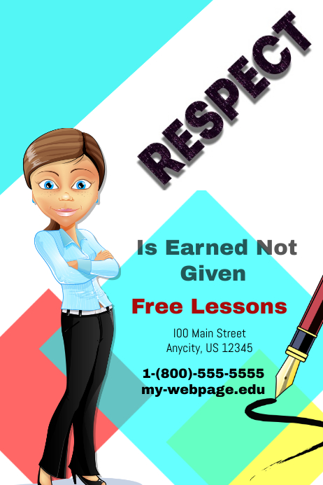 Respect Template | PosterMyWall