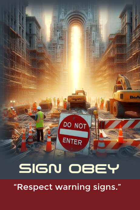 Safe Rectpect Sign Respect warning sign Template | PosterMyWall