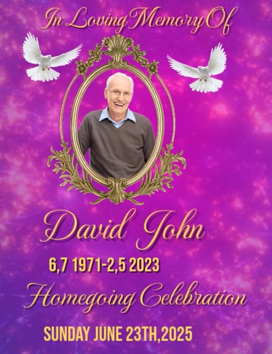 Rest In Heaven Flyer (US Letter) template