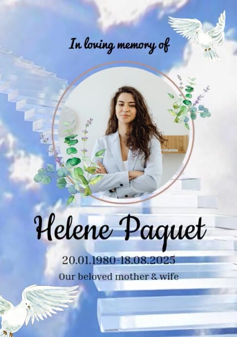 Copy of rest in peace & in loving memory flyer | PosterMyWall