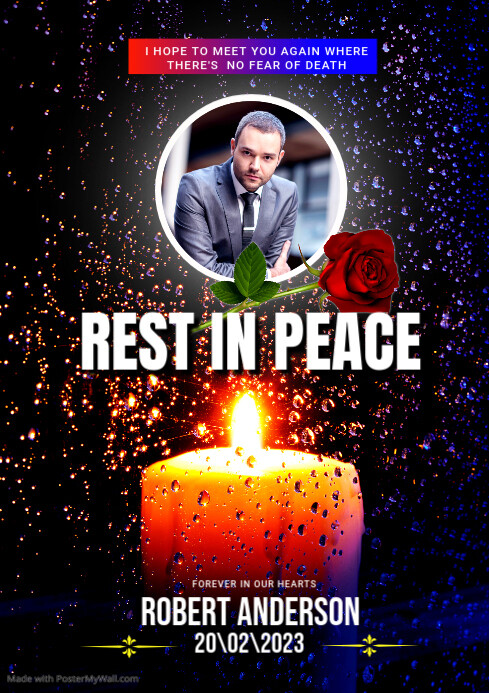 Rest In Peace Template PosterMyWall