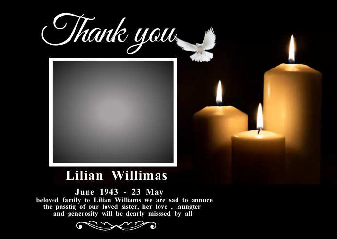 Rest In Peace Template PosterMyWall