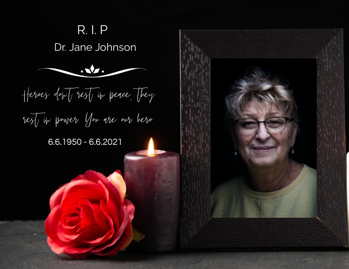 rest in peace Template PosterMyWall