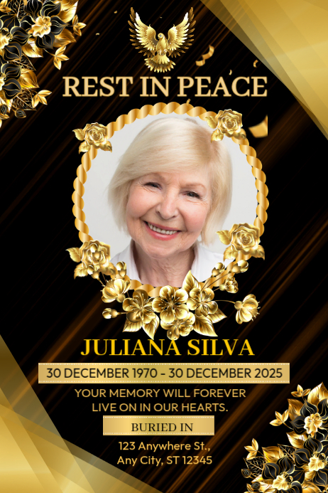 REST IN PEACE Template | PosterMyWall