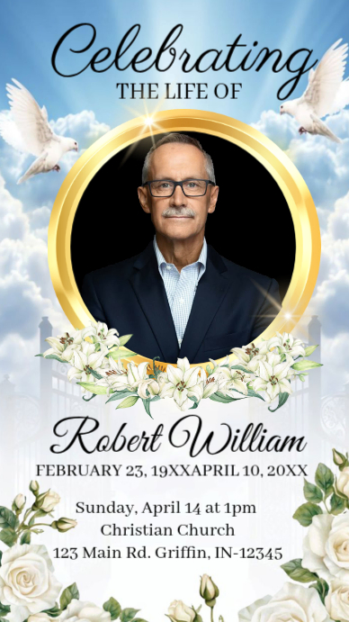 Rest In Peace Flyer История на Instagram template