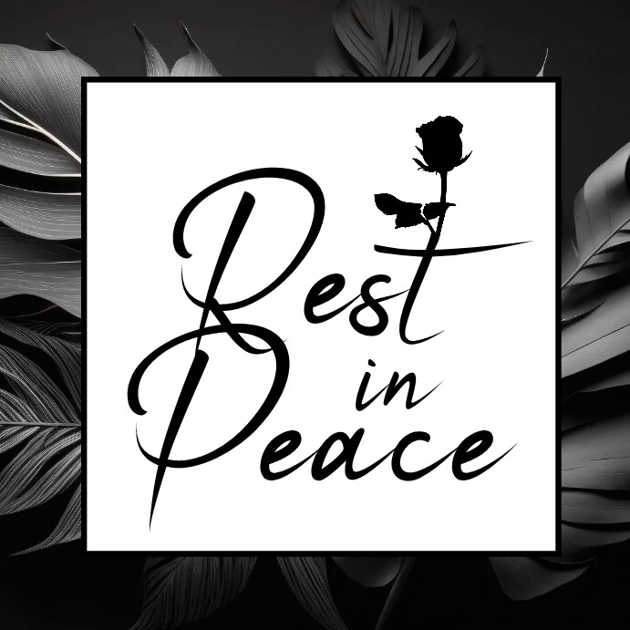 Rest Day Lettering Plantilla de Rest in peace lettering | PosterMyWall