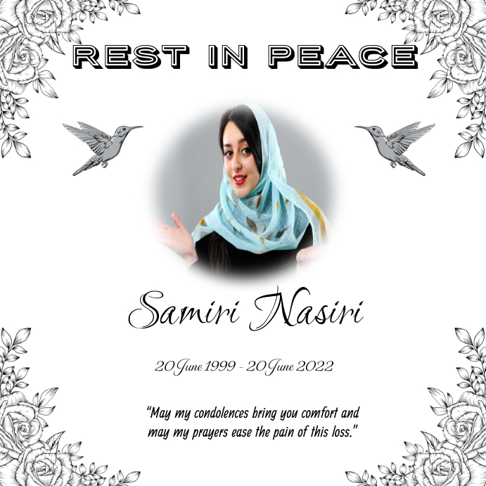 Rest in Peace RIP Social Media Post Template | PosterMyWall