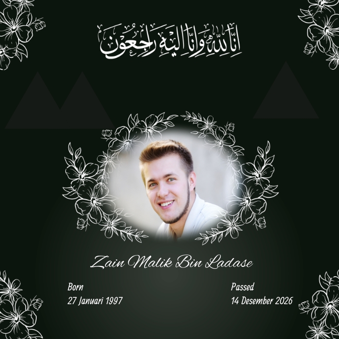 Rest in Peace RIP Social Media Post Template | PosterMyWall