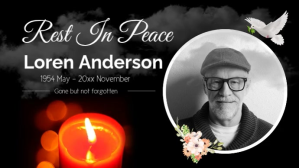 Rest in Peace Video — Funeral Memorial Tribute Video | Editable Template Presentación (16:9)