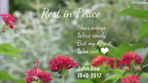 Rest In Peace Video Facebook-covervideo (16:9) template