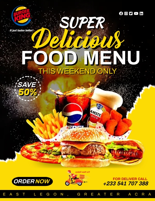 Restaurant Menus Template PosterMyWall restaurant-menus-template-postermywall