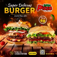 Restaurant, Menus Сообщение Instagram template