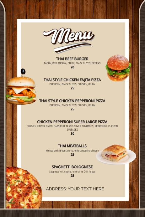 Lounge Menu. Example Restaurant & Bar Menu Template | PosterMyWall