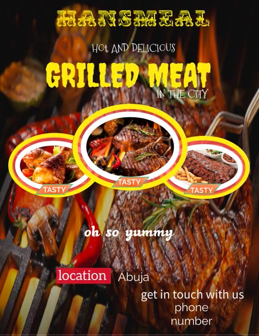 Restaurant (1) Ulotka (US Letter) template