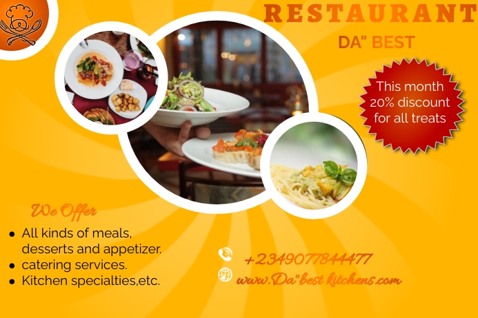 Restaurant (1) Template | PosterMyWall