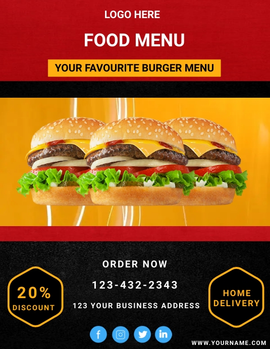 RESTAURANT (6) Template | PosterMyWall
