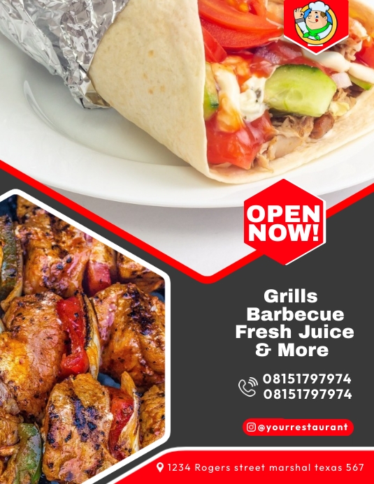 Restaurant (6) Template | PosterMyWall