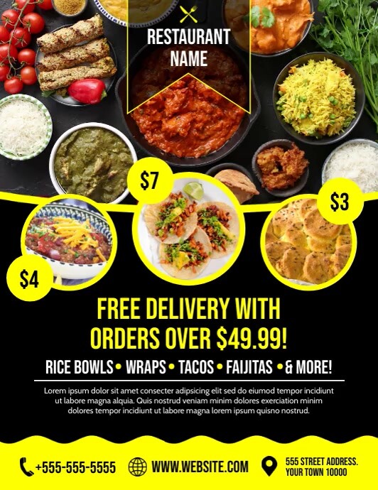 Restaurant Ad Template Postermywall