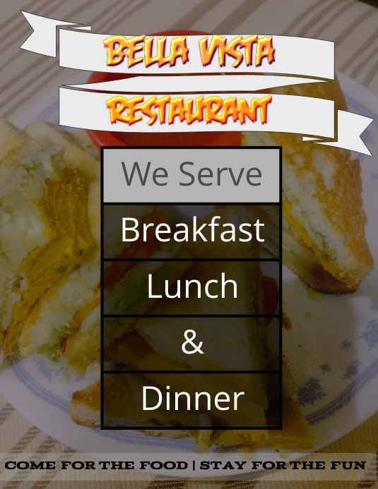 Restaurant Ad Template | PosterMyWall