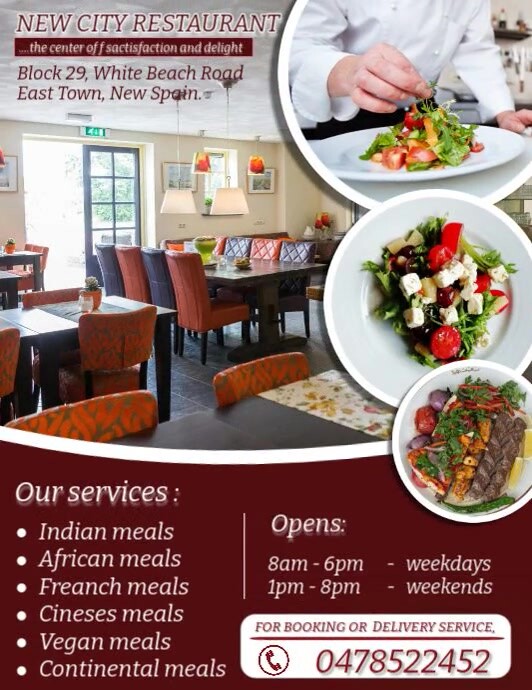 Restaurant ad Template | PosterMyWall