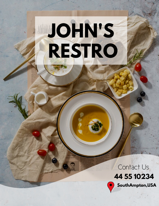 Restaurant Ad Flyer Template PosterMyWall