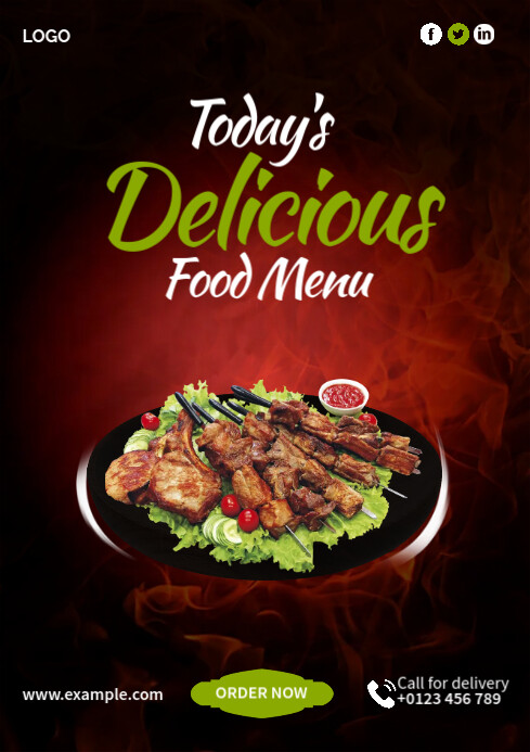 Restaurant Ads Template | PosterMyWall