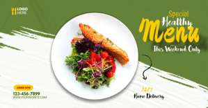 Restaurant ads Publicité Facebook template