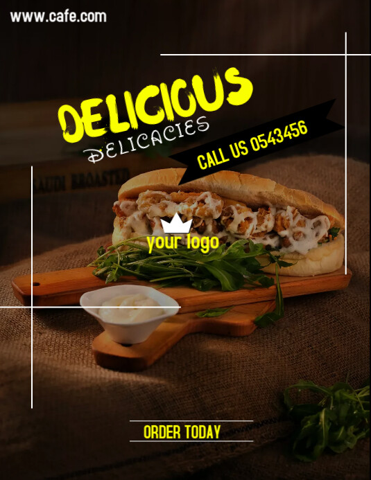 Restaurant Advert Template | PosterMyWall