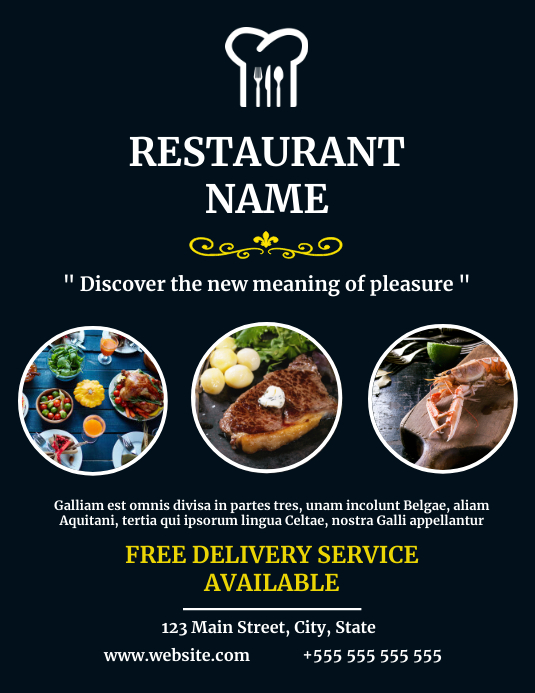 Restaurant Advertisement Flyer Template Postermywall