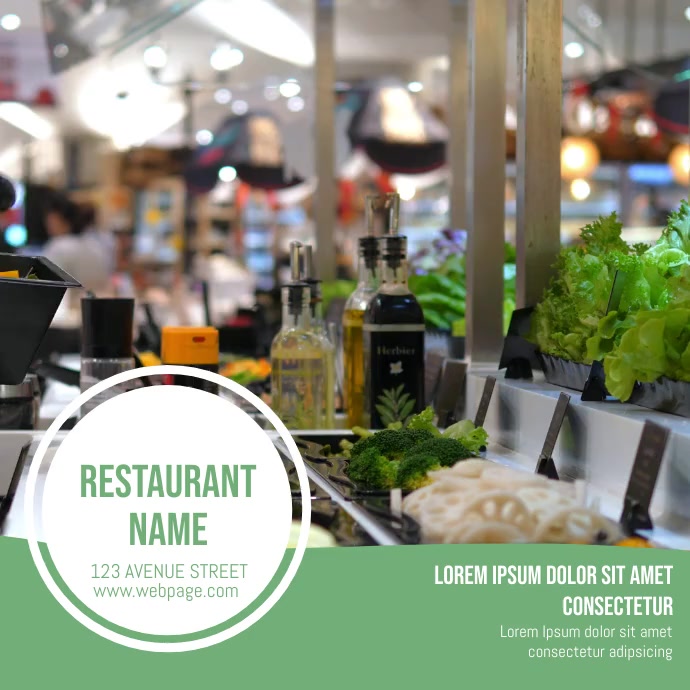 restaurant advertisement template design | PosterMyWall