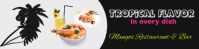 restaurant, banner, latin food, bar & grill, hispanic, menus, billboard template