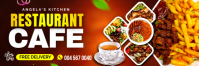Rot Restaurant Promotion Bannière 2' × 6' Template