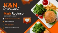 Restaurant business card template