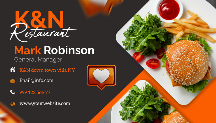 Services Card Examples Red Service Card Business Cards Template | PosterMyWall
