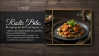 Restaurant Business Card Design Template นามบัตร
