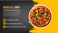 Restaurant business card Cartão de visita template