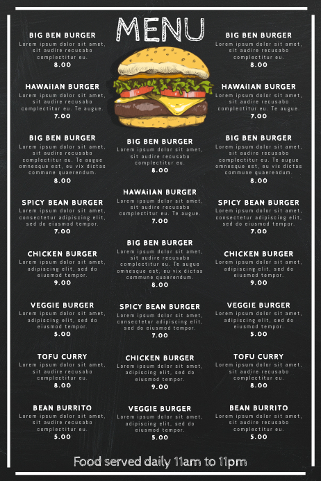 Restaurant Tafel Tafel Vorlage Vorlage Postermywall