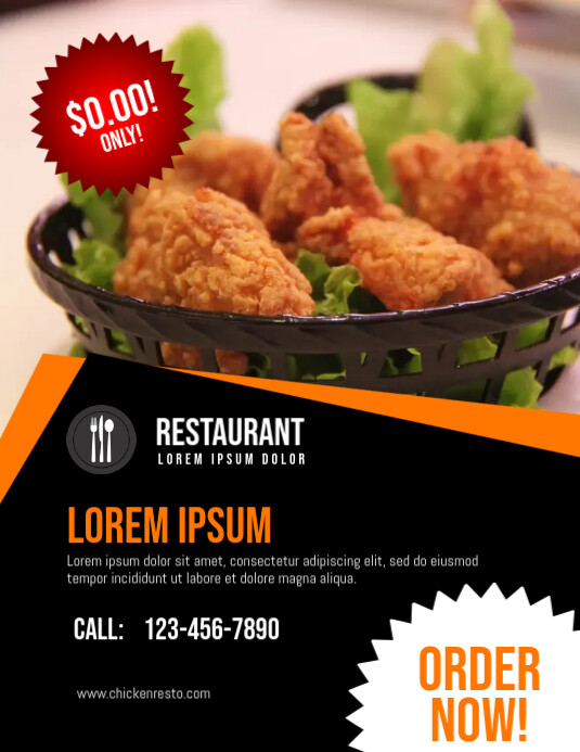 Restaurant Chicken Flyer Template | PosterMyWall