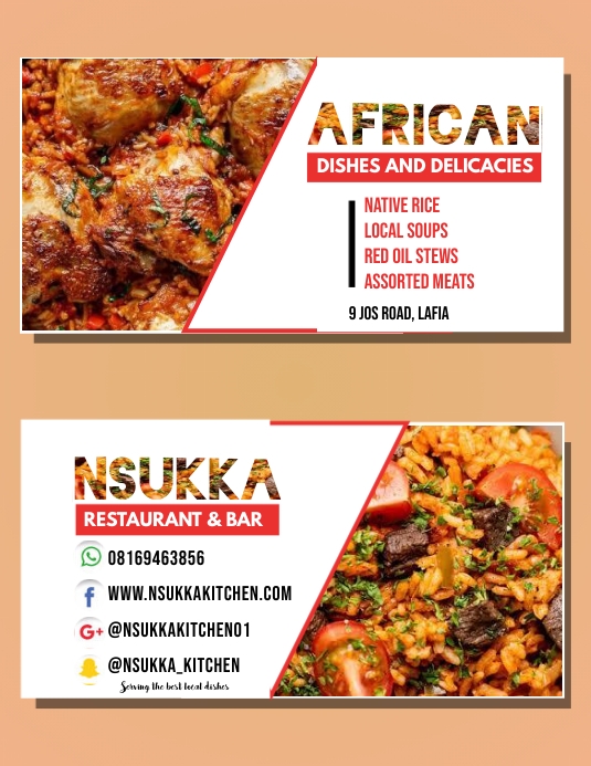 Restaurant complimentary card Template | PosterMyWall